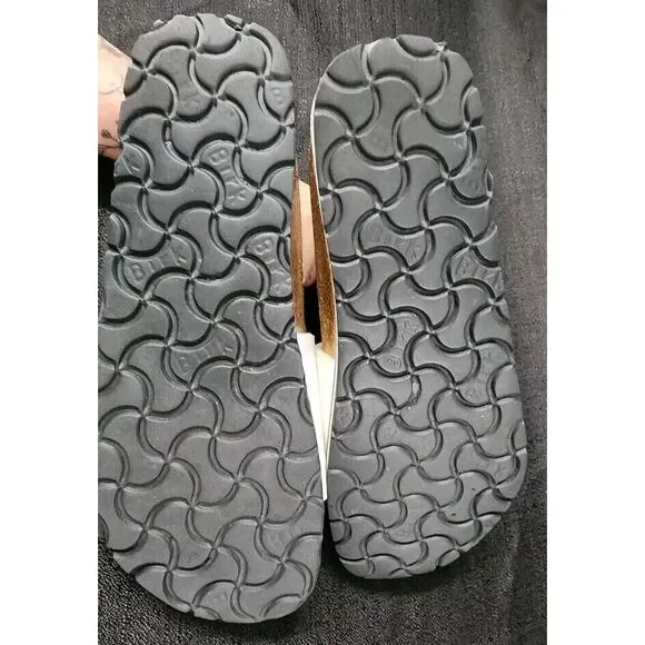 Birkenstock Betula Reggae White Leather Slide Sandals Womens Size EU 37 US 7 - Picture 5 of 6